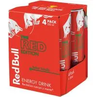 Bebida energética sabor sandía RED BULL, pack 4x25 cl