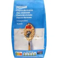 Copos de avena integrales suaves EROSKI, paquete 500 g
