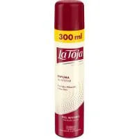 Espuma de afeitar sensitive LA TOJA, spray 300 ml