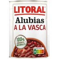 Alubias a la vasca LITORAL, lata 430 g