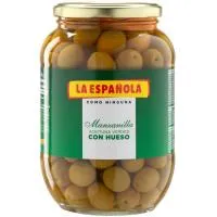 Aceitunas verdes con hueso LA ESPAÑOLA, frasco 500 g