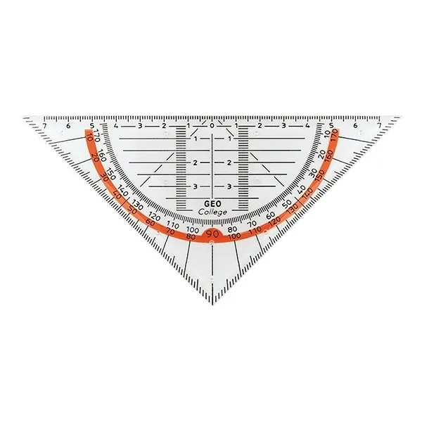 Aristo GeoCollege Escuadra con transportador de 16 cm