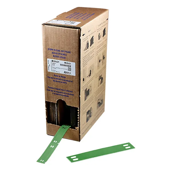Brady BM-10x60-7643-GN etiquetas de poliuretano verde 10 mm x 60 mm (original)