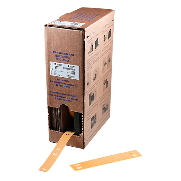 Brady BM-10x60-7643-OR Etiquetas de poliuretano naranja 10 mm x 60 mm (original)