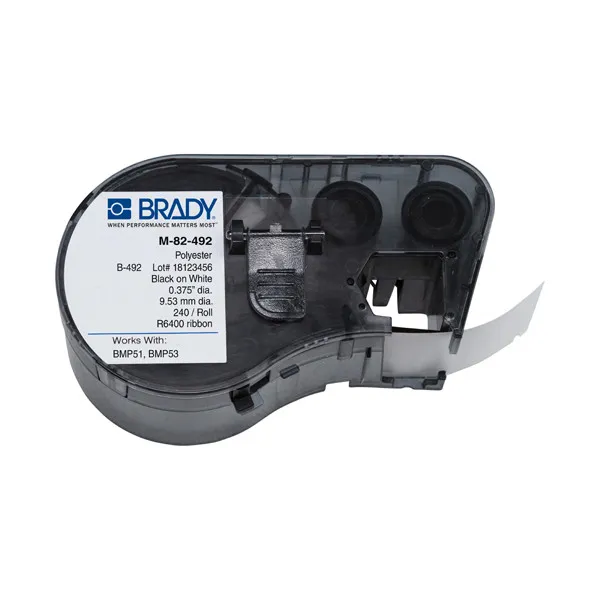 Brady M-82-492 Etiquetas de poliéster FreezerBondz 9.53 mm (original)