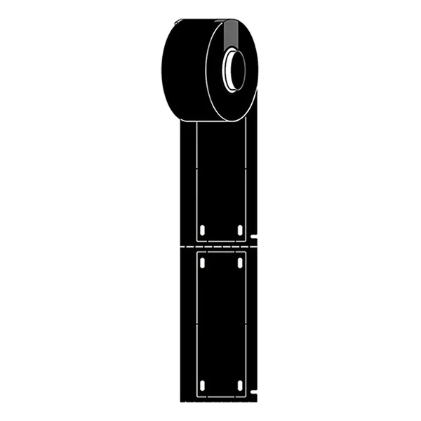 Brady M6-25x75-B7598-BK etiquetas de poliuretano negras 25 mm x 75 mm (originales)