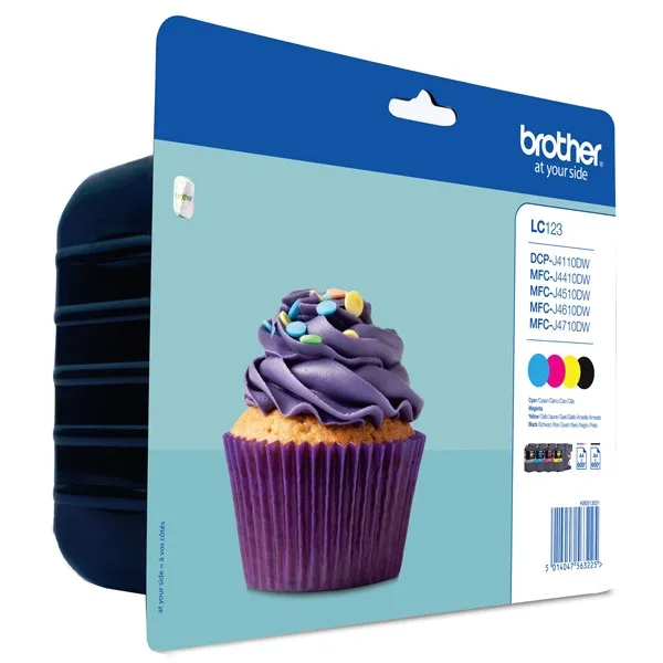 Brother LC-123 Pack ahorro 4 cartuchos de tinta (original)