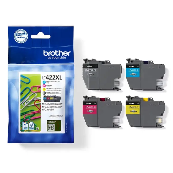 Brother LC-422XLVAL multipack 4 cartuchos de tinta (original)