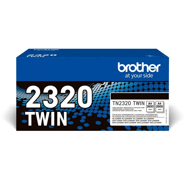 Brother TN-2320BK Pack doble toner negro (original)