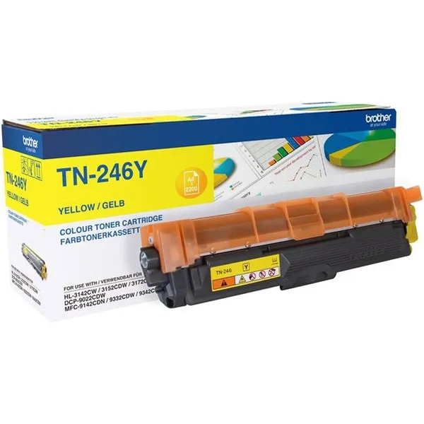 Brother TN-246Y toner amarillo XL (original)