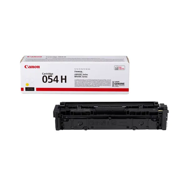 Canon 054H Y toner amarillo XL (original)