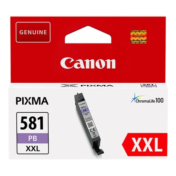Canon CLI-581PB XXL cartucho de tinta azul foto (original)