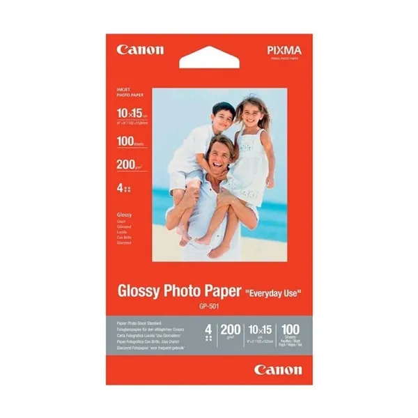 Canon GP-501 Papel foto Glossy | 10 x 15 cm | 200g | 100 hojas