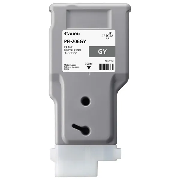 Canon PFI-206GY cartucho de tinta gris XL (original)