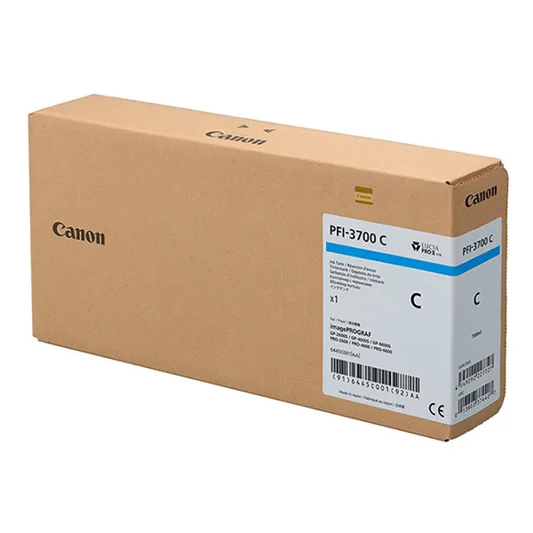 Canon PFI-3700C cartucho de tinta cian XXL (original)