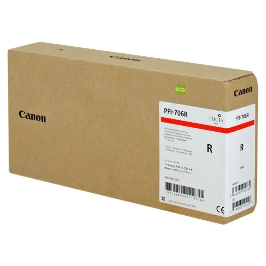 Canon PFI-706R cartucho de tinta rojo XL (original)