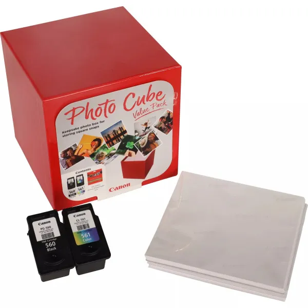 Canon PG-560 / CL-561 + 40 hojas de papel fotográfico (original)