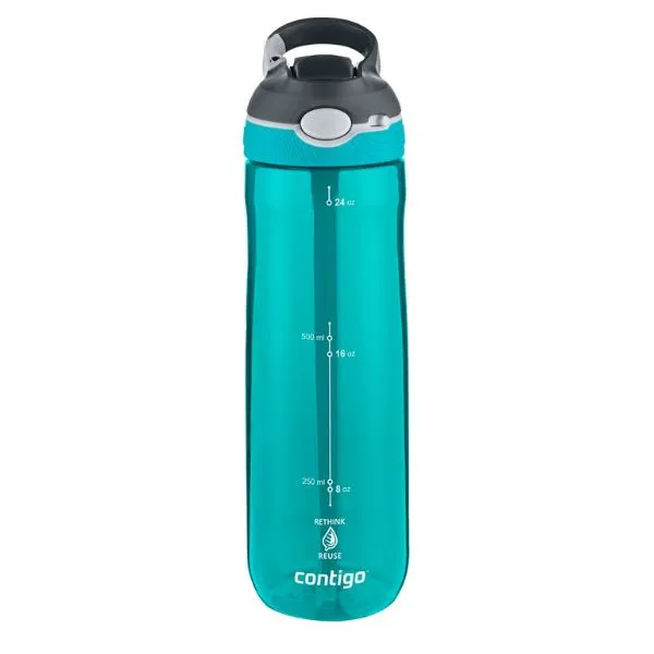 Contigo Ashland Autospout Botella reutilizable de Tritan con pajita abatible de 720 ml Skuba