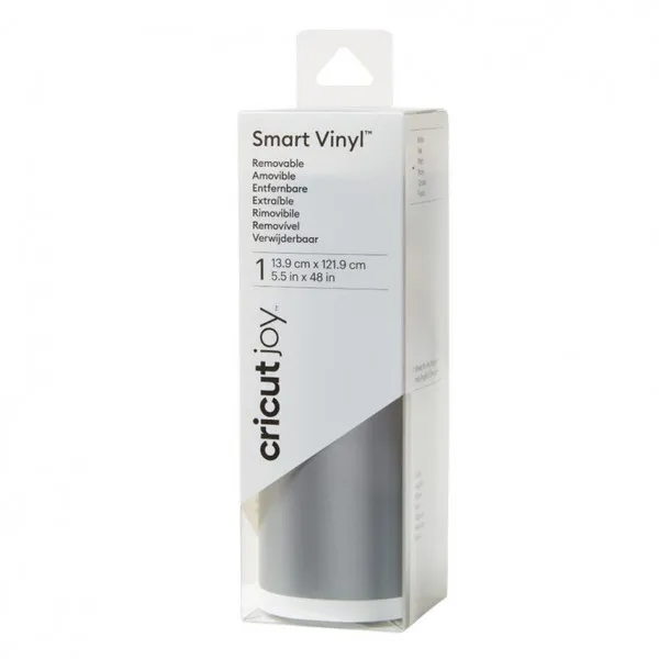 Cricut Joy vinilo inteligente removible plateado 121,9 x 13,9 cm