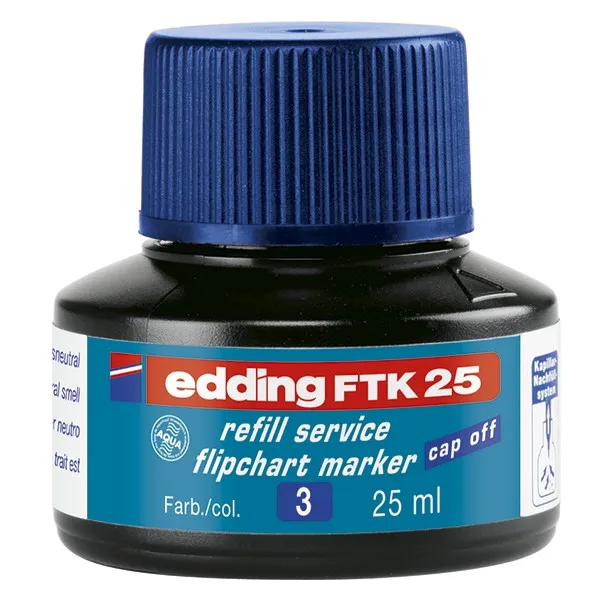 Edding FTK 25 Recambio de tinta azul