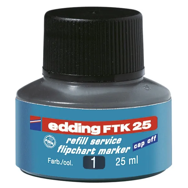 Edding FTK 25 Recambio de tinta negra