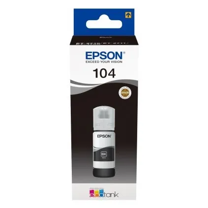 Epson 104 botella de tinta negra (original)