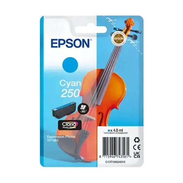Epson 250 cartucho de tinta cian (original)