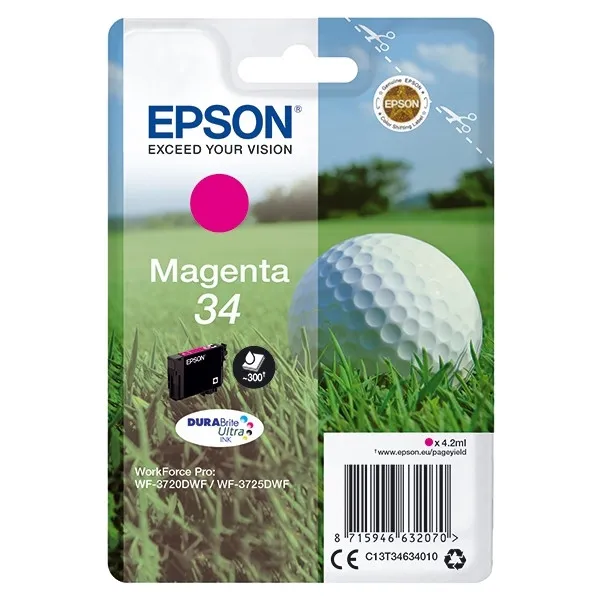 Epson 34 (T3463) cartucho de tinta magenta (original)