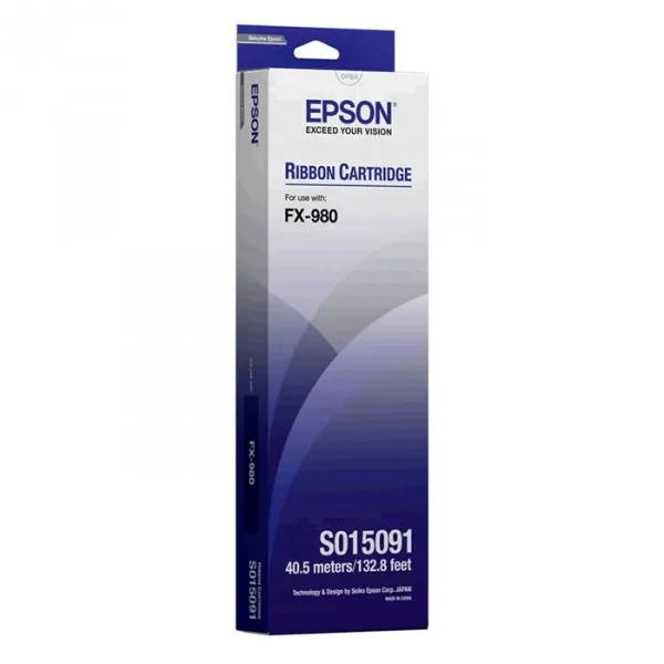 Epson S015091 cinta entintada negra (original)