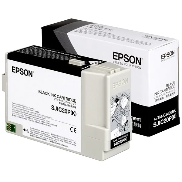 Epson S020490 (SJIC20P) cartucho de tinta negro (original)