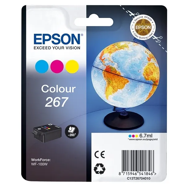 Epson T267 cartucho tricolor (original)