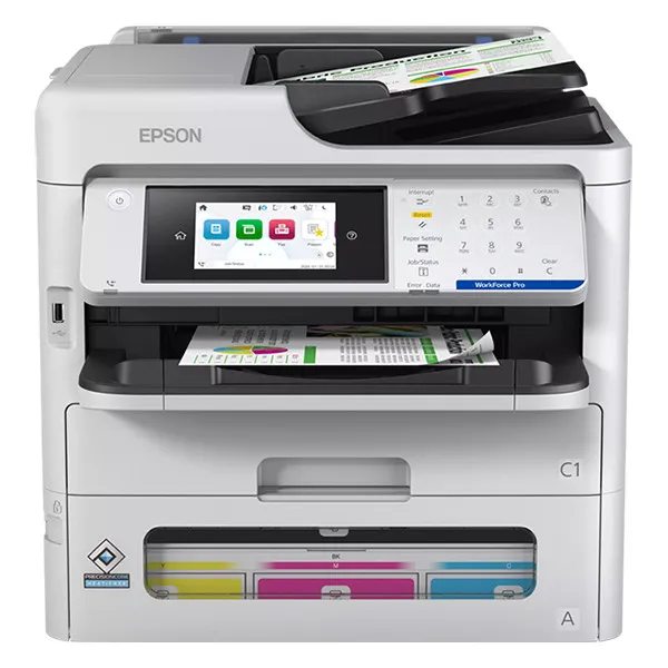Epson WorkForce Pro EM-C800RDWF Impresora de inyección de tinta A4 todo en uno con WiFi (4 en 1)