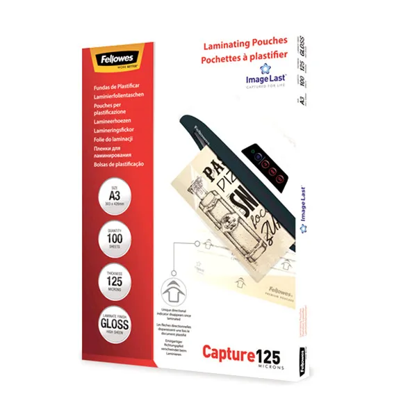 Fellowes ImageLast fundas para plastificar A3 brillantes de 2x125 micras (100 uds)