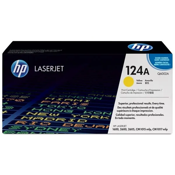 HP 124A (Q6002A) toner amarillo (original)