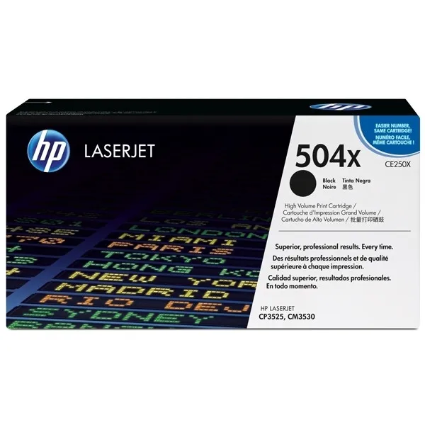 HP 504X (CE250X) toner negro XL (original)