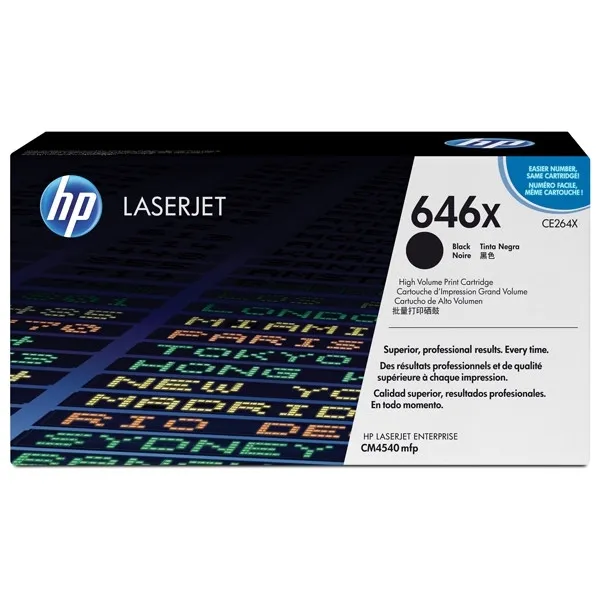 HP 646X (CE264X) toner negro XL (original)