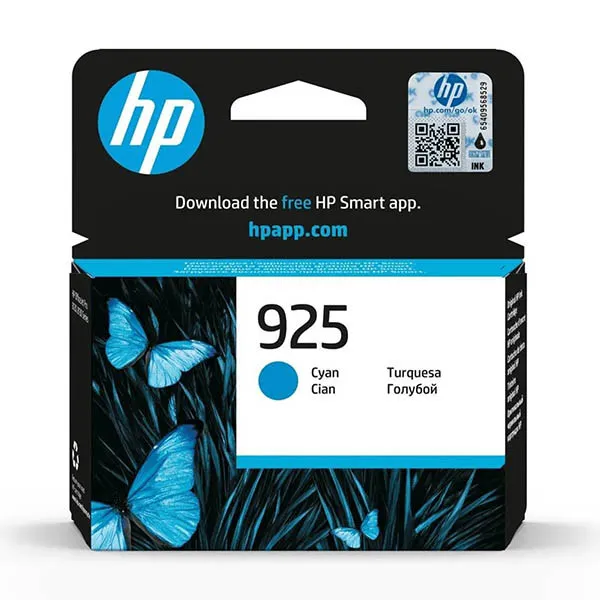 HP 925 (4K0V6PE) Cartucho de tinta cian (original)