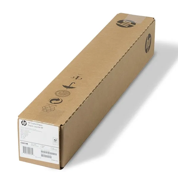 HP C6019B Coated rollo de papel | 610 mm x 45,7 m | 90 g/m².