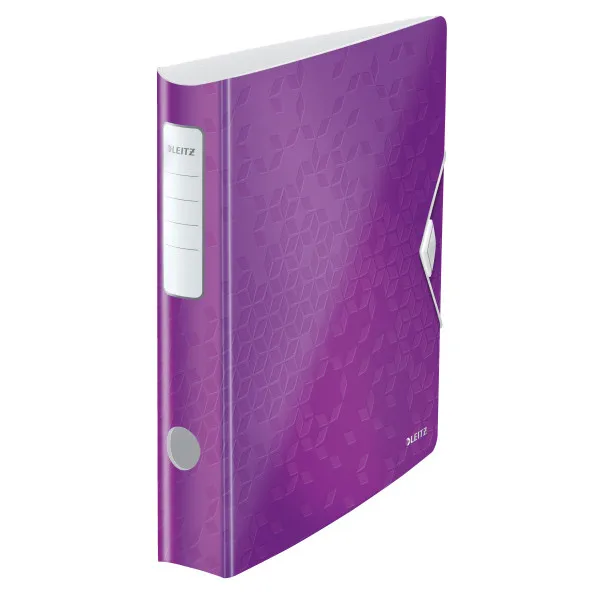 Leitz 1107 WOW Carpeta Archivador A4 morado metalizado 50mm