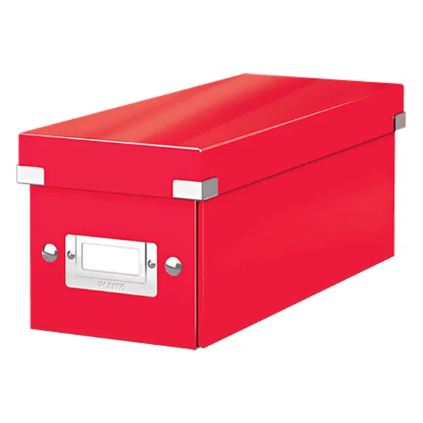 Leitz 6041 WOW Caja de CD Roja