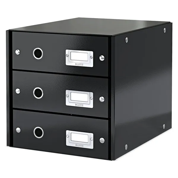 Leitz 6048 WOW cajonera negra (3 cajones)