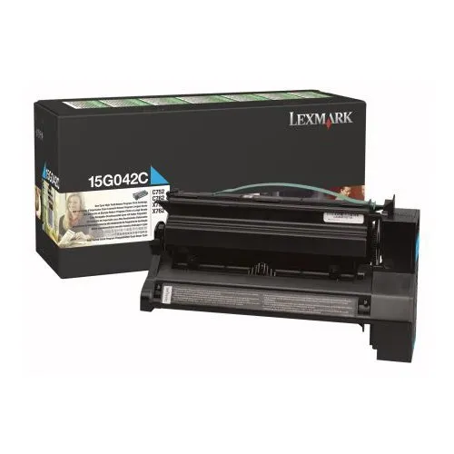 Lexmark 15G042C toner cian XL (original)