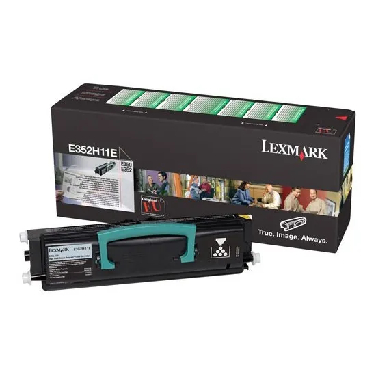 Lexmark E352H11E toner negro (original)