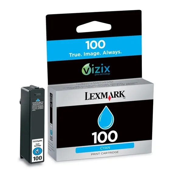 Lexmark nº 100 (14N0900E) cartucho de tinta cian (original)