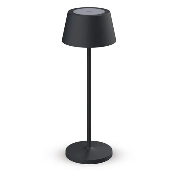 Lámpara de escritorio LED recargable regulable gris