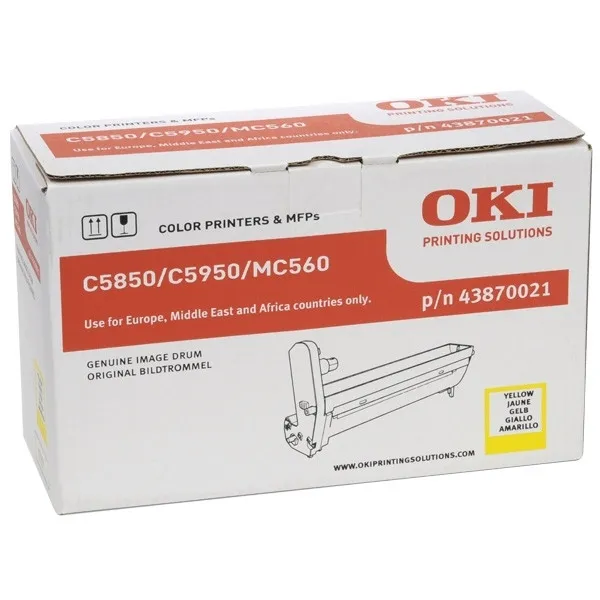 OKI 43870021 tambor amarillo (original)