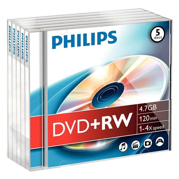 Philips DVD+RW - 5 unidades