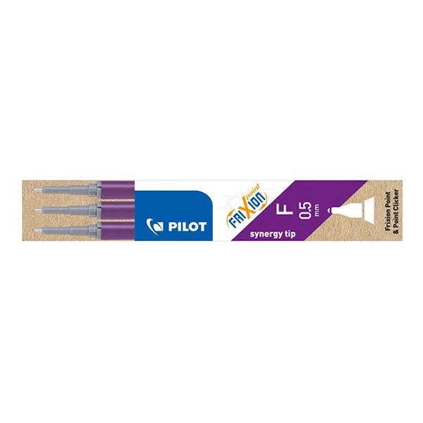 Pilot Frixion Point Recambio para bolígrafo violeta 3 unidades