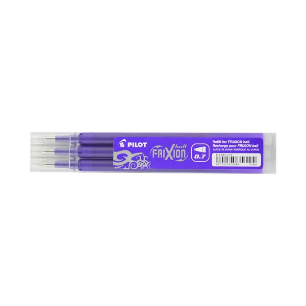 Pilot Frixion Recambio de bolígrafo morado 3 unidades