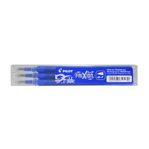 Pilot Frixion Recambio para bolígrafo azul 3 unidades
